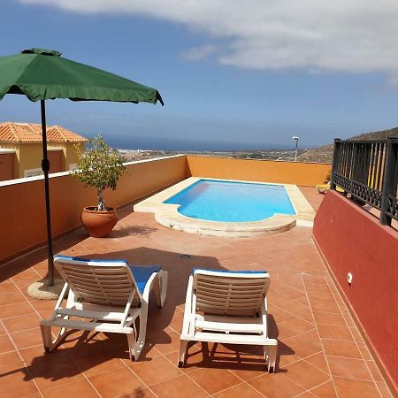 Villa Roque Del Conde With Private Pool, Terrace With Fantastic Sea Views, Wifi, Garden, Garage Adeje ภายนอก รูปภาพ