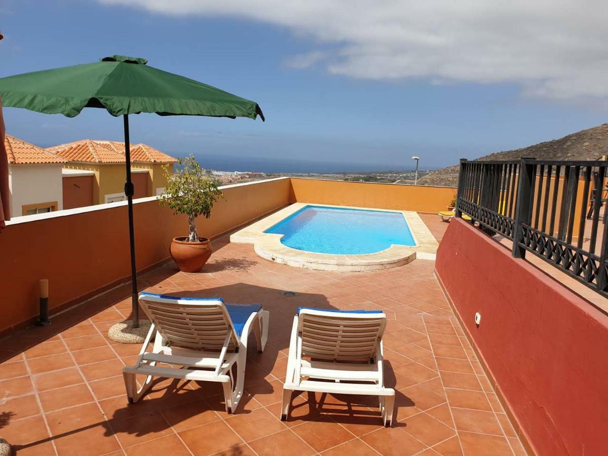 Villa Roque Del Conde With Private Pool, Terrace With Fantastic Sea Views, Wifi, Garden, Garage Adeje ภายนอก รูปภาพ