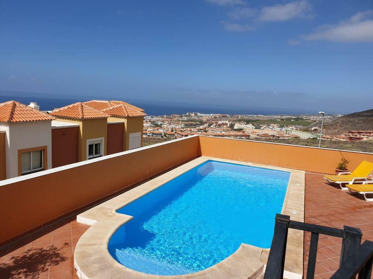 Villa Roque Del Conde With Private Pool, Terrace With Fantastic Sea Views, Wifi, Garden, Garage Adeje ภายนอก รูปภาพ