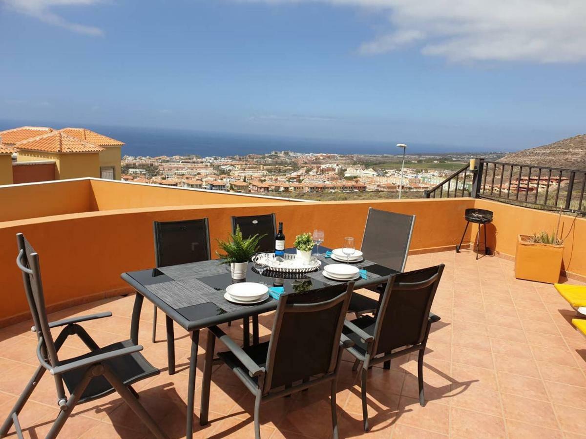 Villa Roque Del Conde With Private Pool, Terrace With Fantastic Sea Views, Wifi, Garden, Garage Adeje ภายนอก รูปภาพ