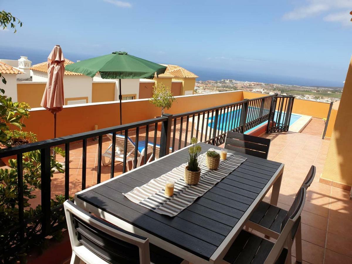 Villa Roque Del Conde With Private Pool, Terrace With Fantastic Sea Views, Wifi, Garden, Garage Adeje ภายนอก รูปภาพ