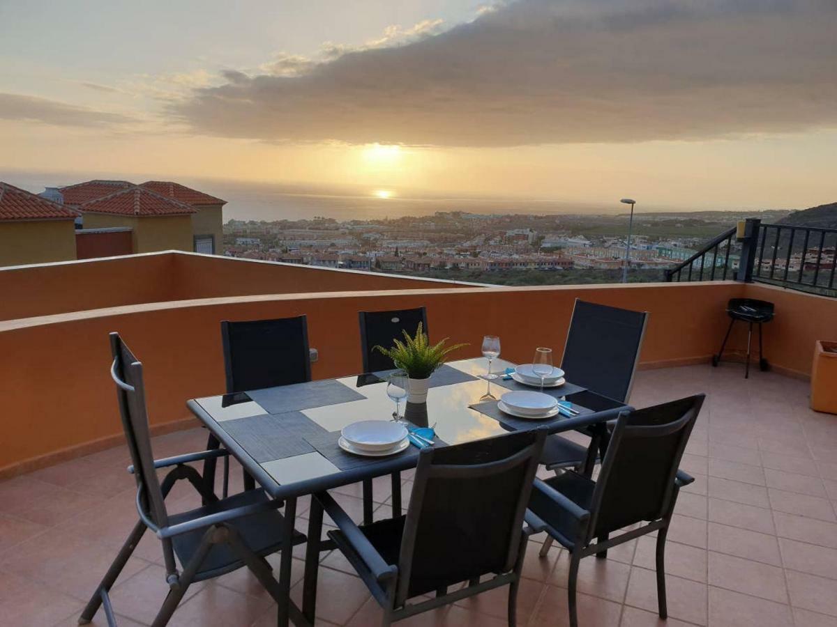 Villa Roque Del Conde With Private Pool, Terrace With Fantastic Sea Views, Wifi, Garden, Garage Adeje ภายนอก รูปภาพ